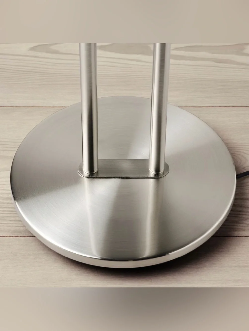 NWT LED floor uplighter/reading lamp, dimmable/nickel plated, 71 